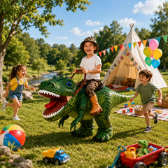 Spookera Rex Rider — Inflatable Ride-On T-Rex Costume for Kids