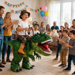 Spookera Rex Rider — Inflatable Ride-On T-Rex Costume for Kids
