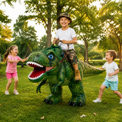 Spookera Rex Rider — Inflatable Ride-On T-Rex Costume for Kids