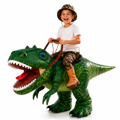 Spookera Rex Rider — Inflatable Ride-On T-Rex Costume for Kids